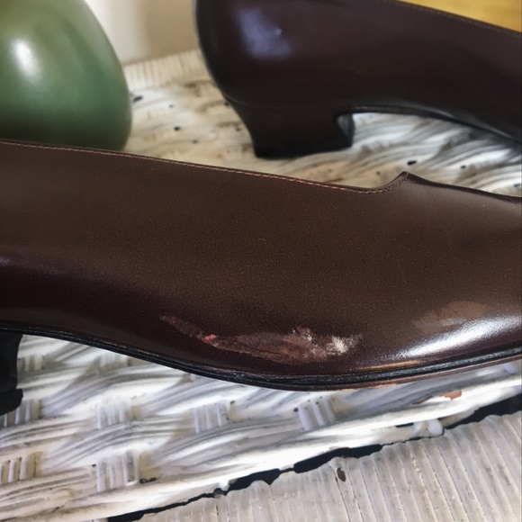 Vintage Escada block heels with square toe - Picture 4 of 4